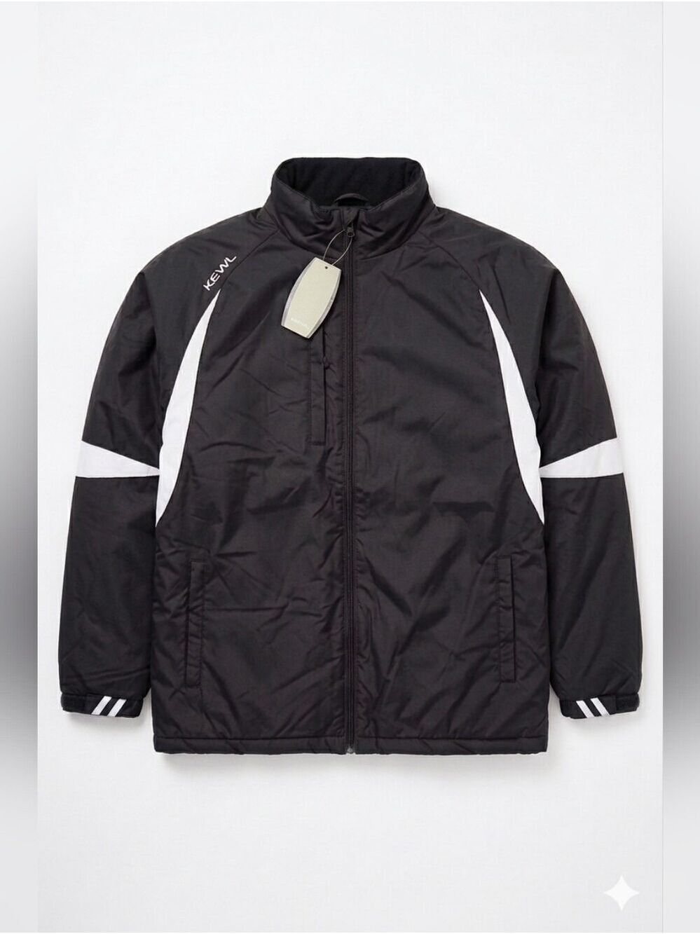 Kewl Black Eye and White Insulated Team Travel Winter Jacket, NWT, Small